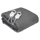 Camry | Electric Heated Blanket | CR 7417 | Number of heating levels 8 | Number of persons 2 | Washable | Remote control | Coral fleece/Polyester | 60 W | Grey-1