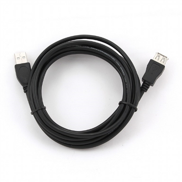 Kabelis Gembird USB Male - USB Female 3m Black