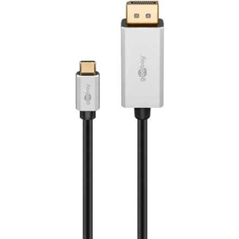 Goobay | Câble adaptateur USB-C vers DisplayPort | Argent/Noir | Type-C | DisplayPort | USB-C vers DisplayPort | 2 m