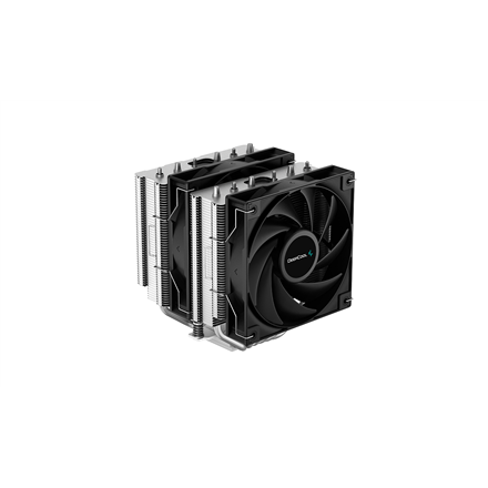 DeepCool AG620, CPU Air Cooler, 2x120mm PWM Fan, TDP 260W, 6 Heatpipes, LGA2066/2011-v3/2011/1700/1200/115x, AMD AM5/AM4, 129x136x157 mm(LxWxH), 2Y, R-AG620-BKNNMN-G-1