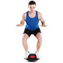 Planche d'équilibre SVELTUS 40 cm pour professionnels Noir