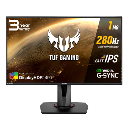 LCD ASUS 27"" VG279QM 1920x1080p IPS 280Hz 1ms Ergonomic Stand G-SYNC