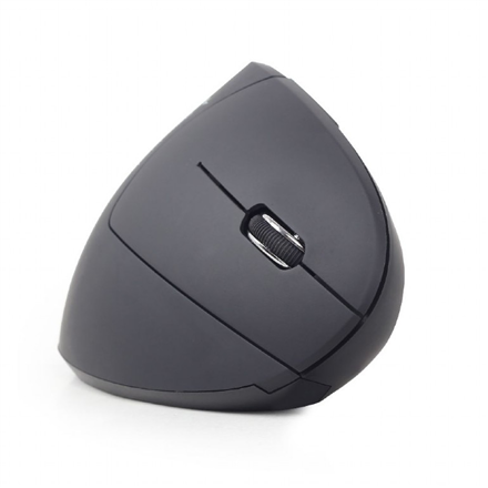 MOUSE GEMBIRD, PC sau NB, wireless, 2.4GHz, optic, 1600 dpi, butoane/scroll 6/1, ergonomic, negru, "MUSW-ERGO-01" (timbru verde 0.18 lei)