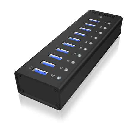 Raidsonic | Concentrateur USB 3.0 10 ports | Boîte à glaçons IB-AC6110
