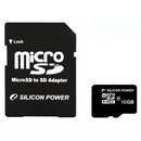 Silicon Power | 16 GB | MicroSDHC | Flash memory class 10 | SD adapter-2