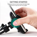 HD-C48 Uniwersalny uchwyt samochodowy do kratki nawiewowej | przegub kulowy 360°-3