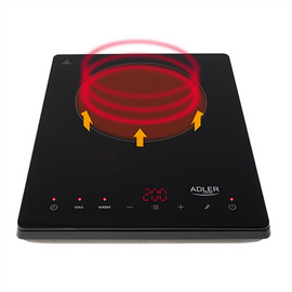 Adler | Hob | AD 6513 | Number of burners/cooking zones 1 | 2000 W | Black | Induction