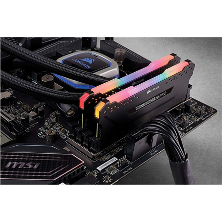 CORSAIR DDR4 3600 MHz 32 Go 2 x 288 DIMM sans tampon 18-22-22-42 Vengeance RGB PRO Dissipateur de chaleur LED RGB 1,35 V XMP 2.0