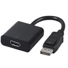 Adaptateur de câble vidéo gembird a-dpm-hdmif-002 01 m displayport hdmi type a standard noir