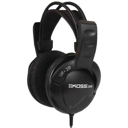 Koss | Headphones DJ Style | UR20 | Wired | On-Ear | Noise canceling | Black
