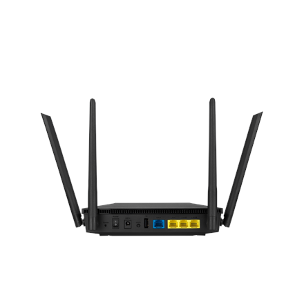 Wireless AX1800 Dual Band Gigabit Router | RT-AX53U | 1201+600 Mbit/s | Ethernet LAN (RJ-45) ports 4 | Mesh Support No | MU-MiMO Yes | No mobile broadband | Antenna type External antenna x 4 | 36 month(s)