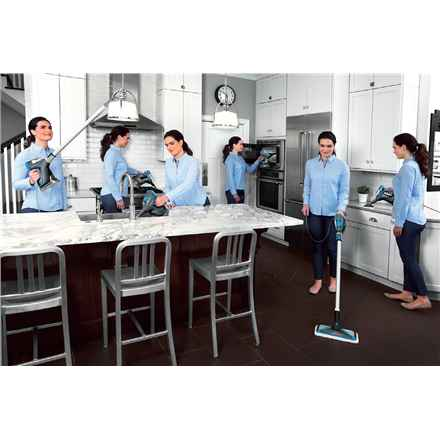 Nettoyeur vapeur vertical Bissell PowerFresh SlimSteam 1500 W Bleu, Titane
