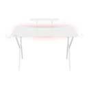 Table de jeu Genesis HOLM 320 RGB blanche (120 cm x 75 cm)