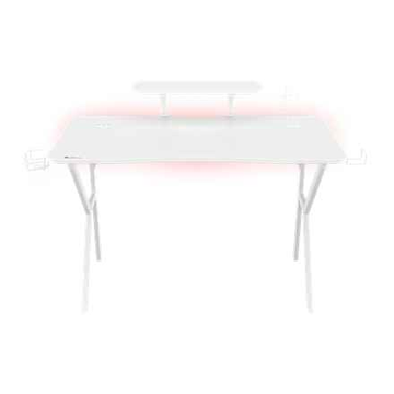 Table de jeu Genesis HOLM 320 RGB blanche (120 cm x 75 cm)