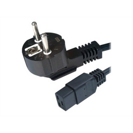 Gembird Type F/C19 1.8m Black Power plug type F C19 coupler