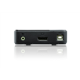 Przełącznik KVM 2-Port USB 4K DP/Audio - 0