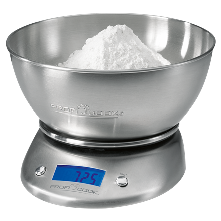 ProfiCook KW1040 kitchen scale Black, Stainless steel Electronic kitchen scale