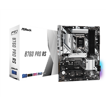 ASROCK MB Desktop B760 Pro RS (S1700, 4x DDR5, 1x PCIe 5.0 x16, 1x PCIe 4.0 x16, 1x PCIe 3.0 x16, 1x PCIe 3.0 x1, 2x Hyper M.2 PCIe Gen4x4, 1x M.2 PCIe Gen 4x2, 4x SATA3, 2x USB-C, 6x USB 3.2, 4x USB 2.0, 1xRJ-45 2.5GB, 1x HDMI, 1x DP, ATX