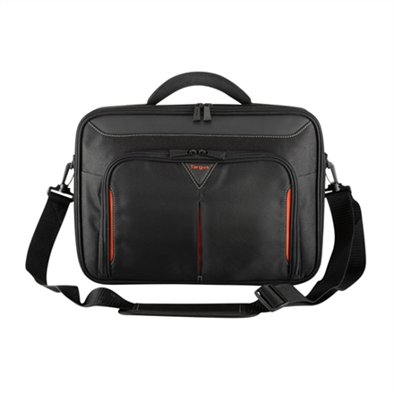 Targus | Classic+ | Convient aux ordinateurs jusqu'à 15,6 pouces | Messenger - Porte-documents | Noir/Rouge | Bandoulière