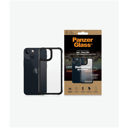 Coque PanzerGlass™ Silverbullet pour Apple iPhone 13 mini Noir AB