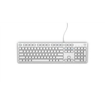 DELL KB216 keyboard USB QWERTY US International White