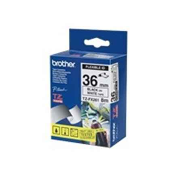 BROTHER TZEFX261 36 mm Noir sur Blanc Flexible ID