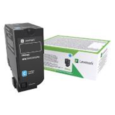 Cartouche de toner lexmark 84c2hce 1 pièces cyan d'origine