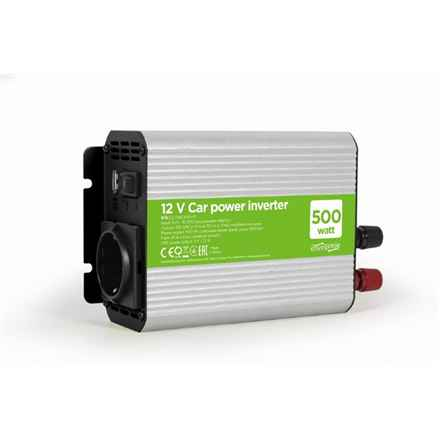 EnerGenie | Onduleur 12 V pour voiture, 500 W | EG-PWC500-01