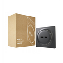 Prise de courant Fibaro FGWU-021-8 2x USB Noir