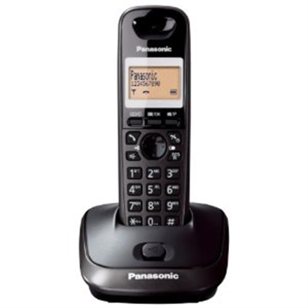 Panasonic | KX-TG2511FX | Écran intégré | Identification de l'appelant | Noir | Conférence téléphonique | Répertoire : 50 entrées | Haut-parleur | 240 g | Connexion sans fil
