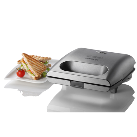 Gorenje | Appareil à croque-monsieur | SM703GCG | 700 W | Nombre de plaques : 3 | Nombre de pâtisseries : 2 | Gris