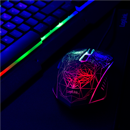 Logilink | Gaming-Set, keyboard, mouse and mouspad | ID0185 | Metal | Keyboard, Mouse and Pad Set | Wired | Mouse included | DE | Numeric keypad