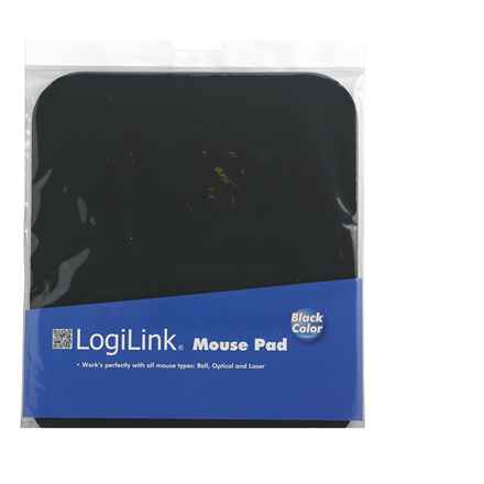 Tapis de souris LOGILINK, nylon, 250 x 220 x 3 mm, noir, « ID0096 »