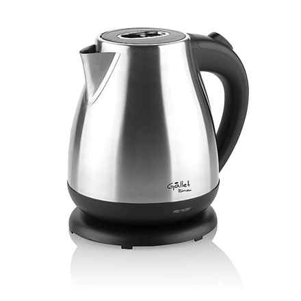 Gallet | Bouilloire | GALBOU782 | Électrique | 2200 W | 1,7 L | Acier inoxydable | Base rotative à 360° | Acier inoxydable