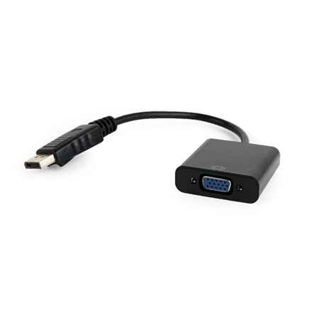 Adaptateur de câble vidéo Gembird A-DPM-VGAF-02 0,15 m VGA (D-Sub) DisplayPort Noir