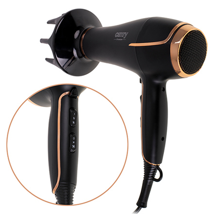 Sèche-cheveux camry cr 2255 noir or 2000 w