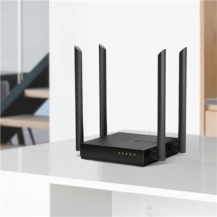 Routeur Wi-Fi double bande AC1200 VITESSE : 400 Mbit/s à 2,4 GHz + 867 Mbit/s à 5 GHz CARACTÉRISTIQUES : 4 antennes, 1 port WAN Gigabit + 4 ports LAN Gigabit CARACTÉRISTIQUES : Application Tether, WPA3, mode point d'accès, prise en charge IPv6, IPTV, Beamforming, Smart Connect, Airtime Fairnes