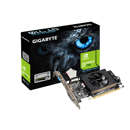 Gigabyte GV-N710D3-2GL graphics card NVIDIA GeForce GT 710 2 GB GDDR3