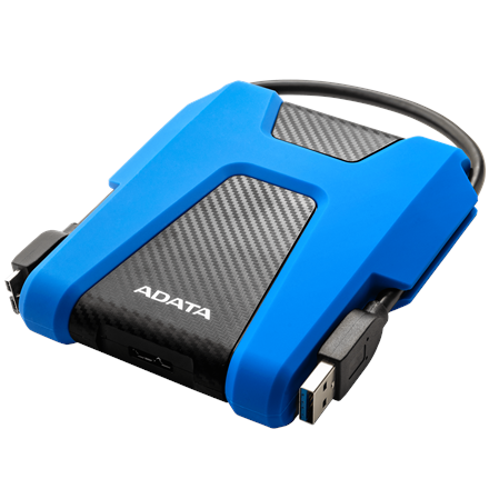 Disque dur externe adata 25" 2 to usb 3.1 noir/bleu  ahd680-2tu31-cbl  timbre vert 08 lei