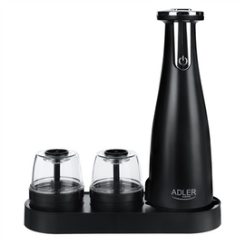 Adler | Electric Salt and pepper grinder | AD 4449b | Housing material ABS plastic | 7 W | Lithium | Matte Black