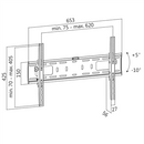 Uchwyt ścienny LCD/LED VESA, 37-70', max. 50kg-2