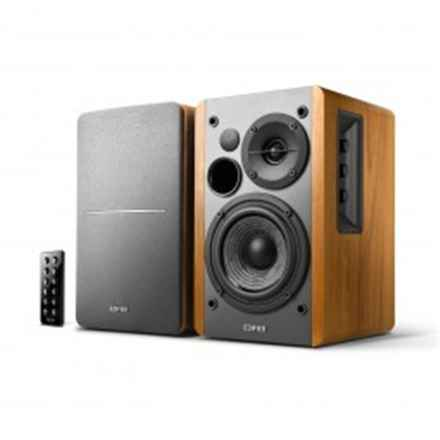 BOXE EDIFIER 2.0, RMS : 42 W (2 x 21 W), Bluetooth, télécommande sans fil, volume, basses, aigus, optique, marron, « R1280DBb » (timbre vert 11,00 lei)