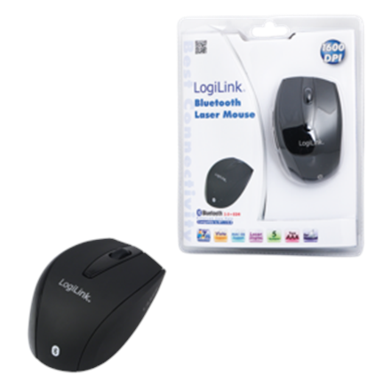 Logilink  souris laser bluetooth à 5 touches  souris laser bluetooth ;  sans fil  noir
