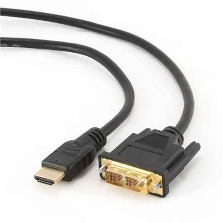 Gembird 3m, HDMI/DVI, M/M DVI-D Black