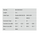 Patch cord światłowodowy FO LC-LC MM 50/125 OM3 duplex LSOH 3m-5