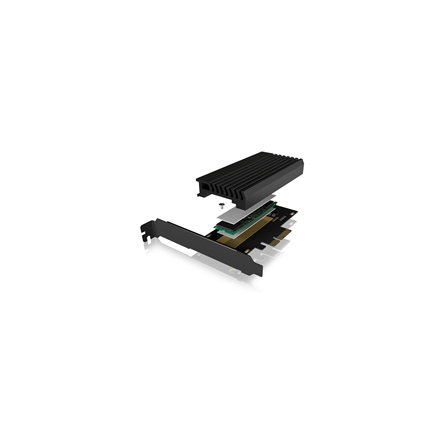 Karta PCIe z gniazdem M.2 M-Key dla jednego dysku SSD M.2 NVMe IB-PCI214M2-HSL