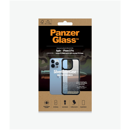 Coque PanzerGlass™ Silverbullet pour Apple iPhone 13 Pro Noir AB