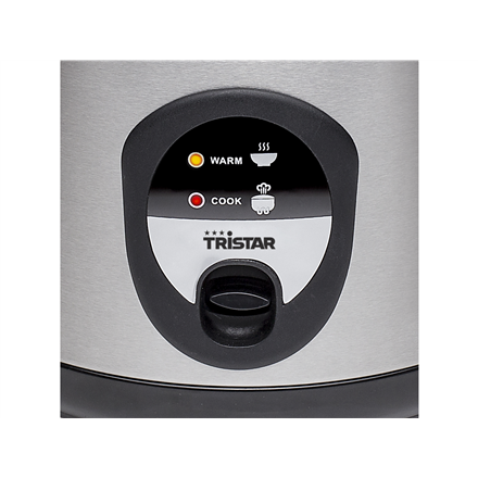 Tristar | RK-6127 | Rice cooker | 500 W | Black/Stainless steel