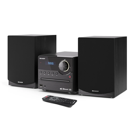 Sharp XL-B517D(BK) Hi-Fi Micro System, CD/FM/USB/Bluetooth v5.0, Aux-in, 45W, Black Sharp | Hi-Fi Micro System | XL-B517D(BK) | USB port | AUX in | Bluetooth | CD player | Black | FM radio | Wireless connection