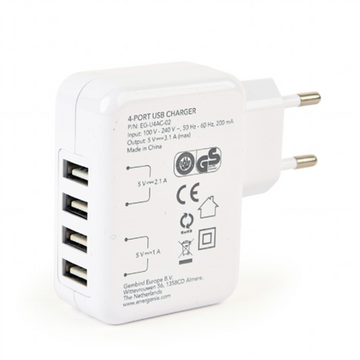 Energenie 4 ports USB 3.1A universel blanc